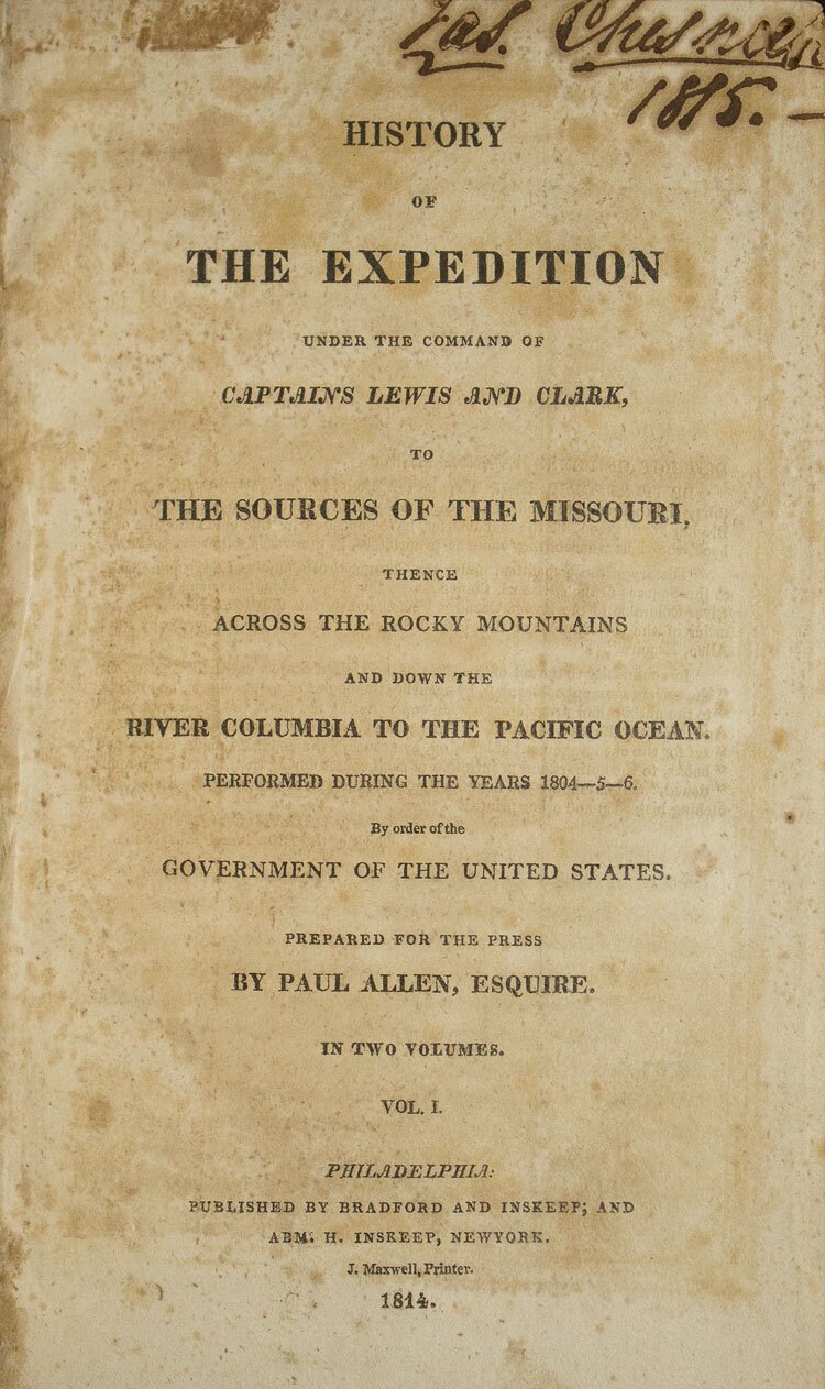 Lewis & Clark Expedition - Title Page